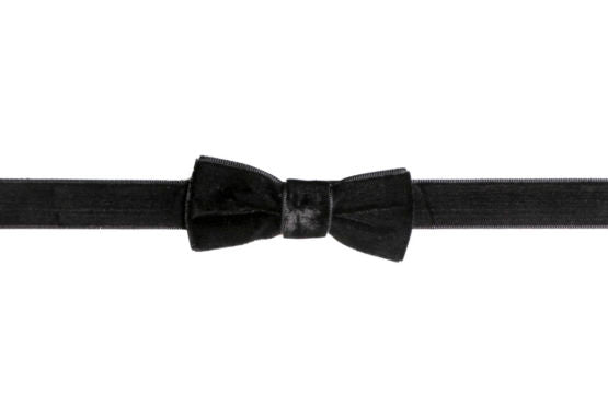 Black Bow Tie Velvet Choker