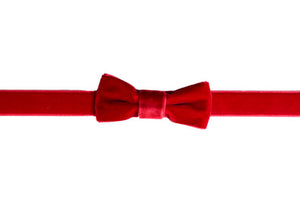 Red Bow Tie Velvet Choker