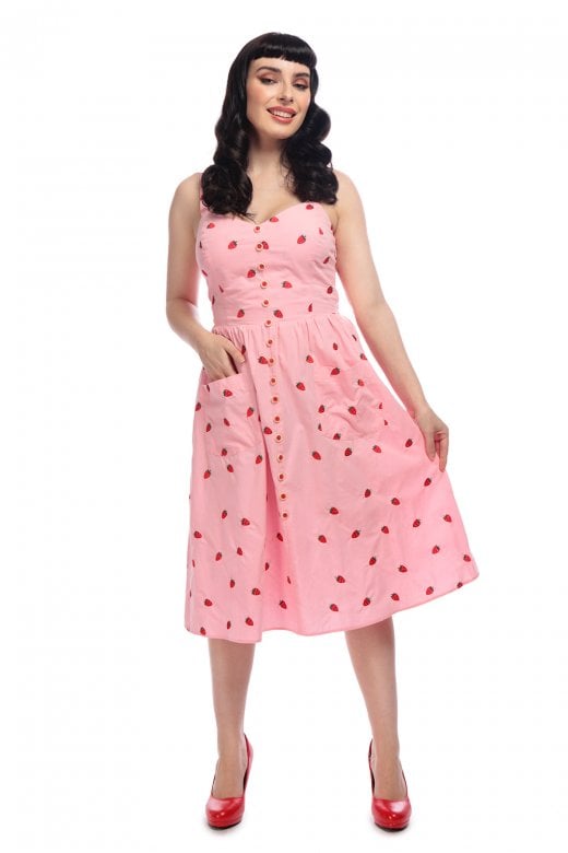 embroidered strawberry dress WXC main image 1