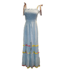 Load image into Gallery viewer, Thalia Blue Stripe Maxi Dress
