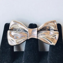 Load image into Gallery viewer, Giant Silver Bow Statement Ring
