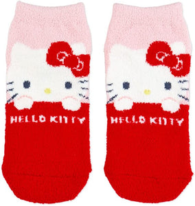 Hello Kitty Peekaboo Fuzzy Ankle Socks