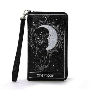 Tarot Card The Moon/Death Wallet