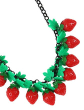 Load image into Gallery viewer, Mini Strawberries Necklace
