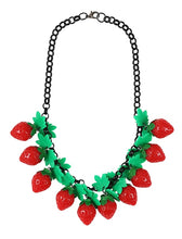 Load image into Gallery viewer, Mini Strawberries Necklace
