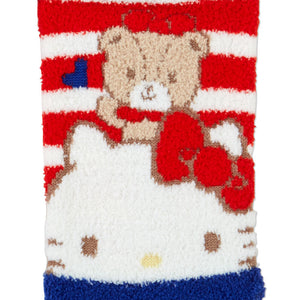 Hello Kitty Blue and Red Striped Socks