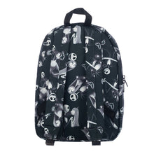 Load image into Gallery viewer, Jack and Sally Black and White Backpack
