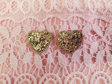 Load image into Gallery viewer, Glitter Heart Earrings
