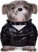 Load image into Gallery viewer, Biker Bulldog Cookie Jar

