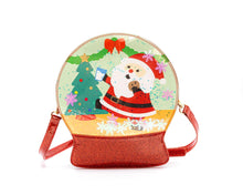 Load image into Gallery viewer, Jolly Santa Snowglobe Purse
