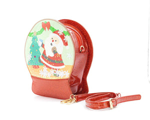 Jolly Santa Snowglobe Purse