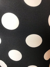 Load image into Gallery viewer, Black with White Polka Dots Wiggle Skirt- Size Small LAST ONE!
