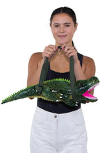 Load image into Gallery viewer, Alligator Fuzzy Friend Mini Backpack
