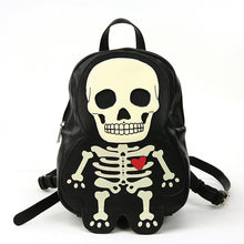 Load image into Gallery viewer, Glow in the Dark Skeleton Man Mini Backpack
