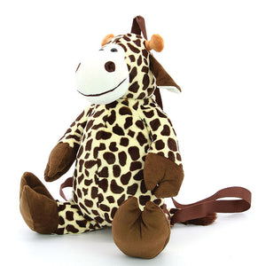 Giraffe Fuzzy Friend Mini Backpack