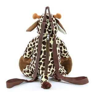 Giraffe Fuzzy Friend Mini Backpack