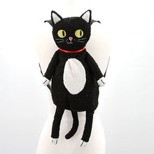Load image into Gallery viewer, Black Cat Fuzzy Friend Mini Backpack
