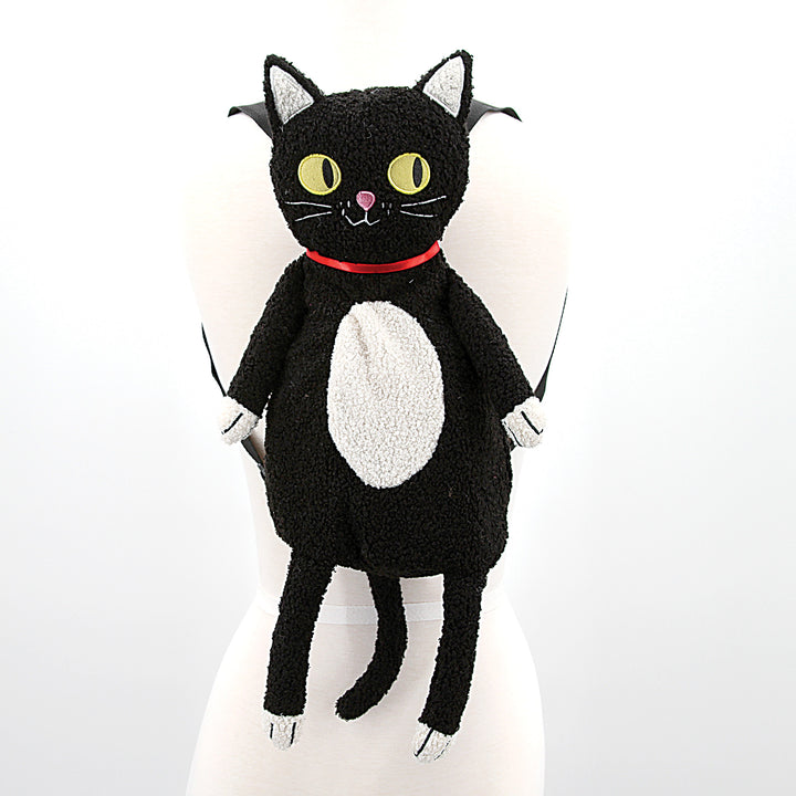 black cat mini backpack Black Cat Fuzzy Friend Mini Backpack – Pink House Boutique