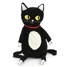 Load image into Gallery viewer, Black Cat Fuzzy Friend Mini Backpack

