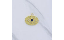 Load image into Gallery viewer, Evil Eye and Stars Medallion Necklace
