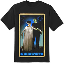 Load image into Gallery viewer, The Lovers Bride and Frankenstein Tarot Card Top

