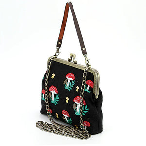 Mushroom Kisslock Handbag