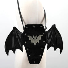 Load image into Gallery viewer, Bat Coffin Crossbody Purse
