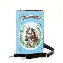 Load image into Gallery viewer, Book of Horses Book Purse

