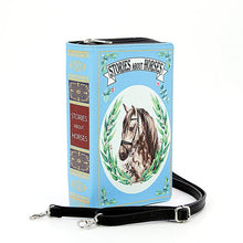 Load image into Gallery viewer, Book of Horses Book Purse
