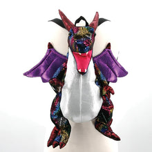 Load image into Gallery viewer, Rainbow Dragon Plush Mini Backpack
