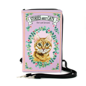 Stories About Cats Crossbody Purse