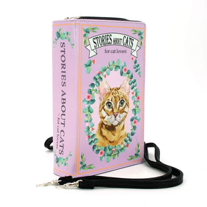 Stories About Cats Crossbody Purse