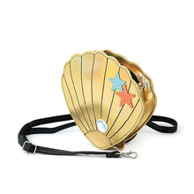 Load image into Gallery viewer, Gold Seashell Cross Body Purse
