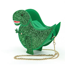 Load image into Gallery viewer, Glittery T-Rex Cross-body Purse- More Colors Available!
