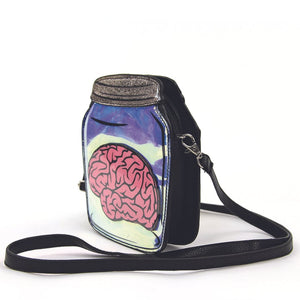 Brain In A Jar Crossbody Purse