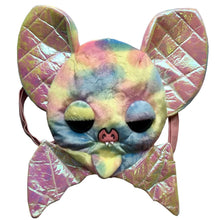 Load image into Gallery viewer, Rainbow Bat Buddy Plush Convertible Backpack Purse
