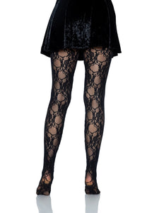 Floral Lace Net Tights