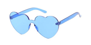NEW COLORS Frameless Heart Sunglasses