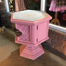 Load image into Gallery viewer, Pink Floral End Table
