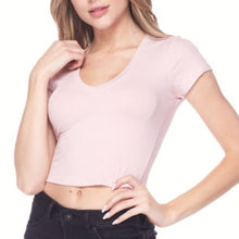 Load image into Gallery viewer, Pink Ribbed Crop Top- LAST ONE!
