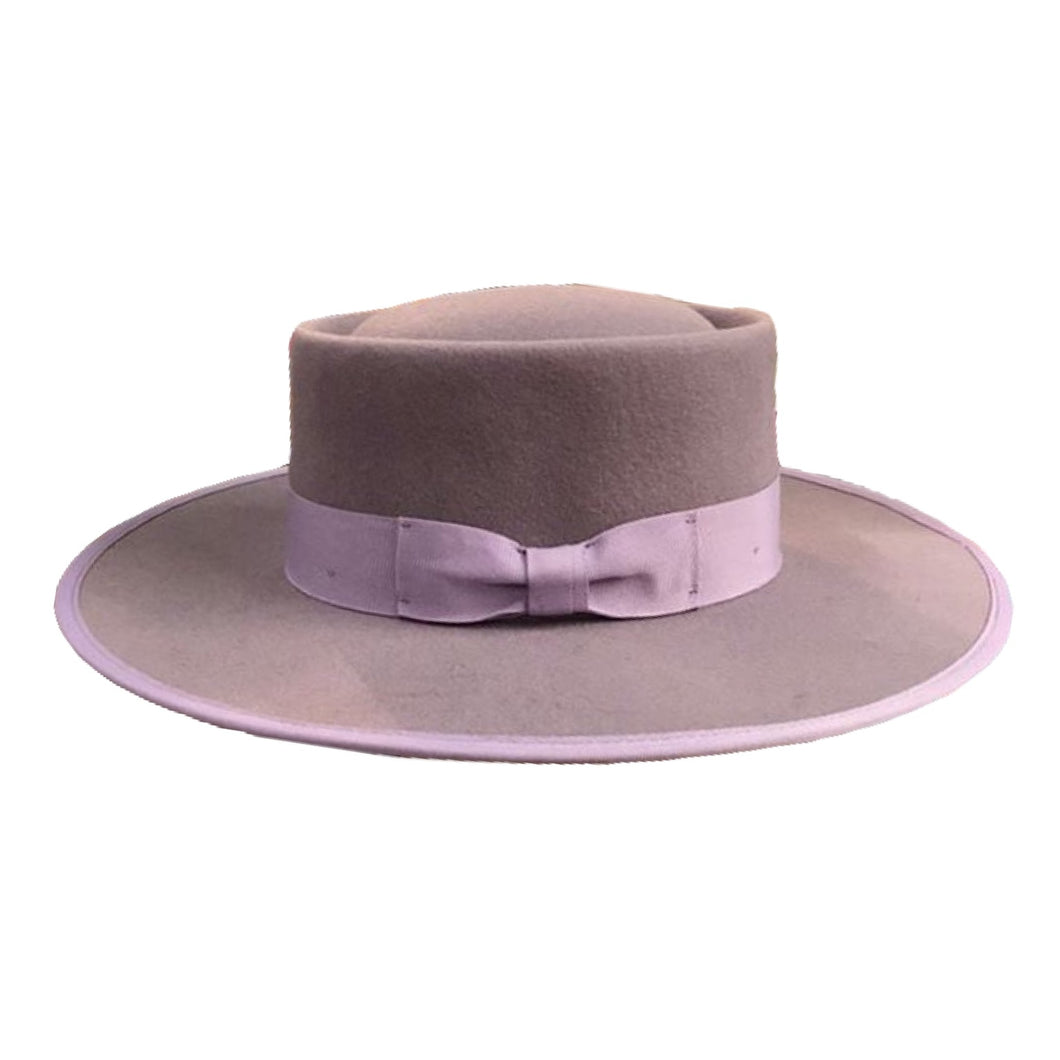 Vida Wide Brim Hat- Lavender Wool