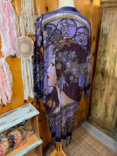 Load image into Gallery viewer, Vivien Art Nouveau Velvet Burnout Kimono
