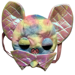 Rainbow Bat Buddy Plush Convertible Backpack Purse