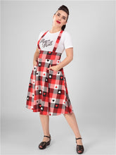 Load image into Gallery viewer, Alexa Heart Gingham Swing Skirt
