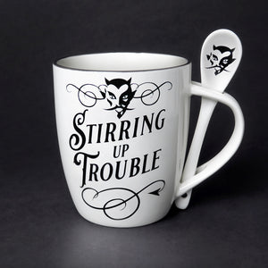 Stirring Up Trouble Mug and Spoon Set