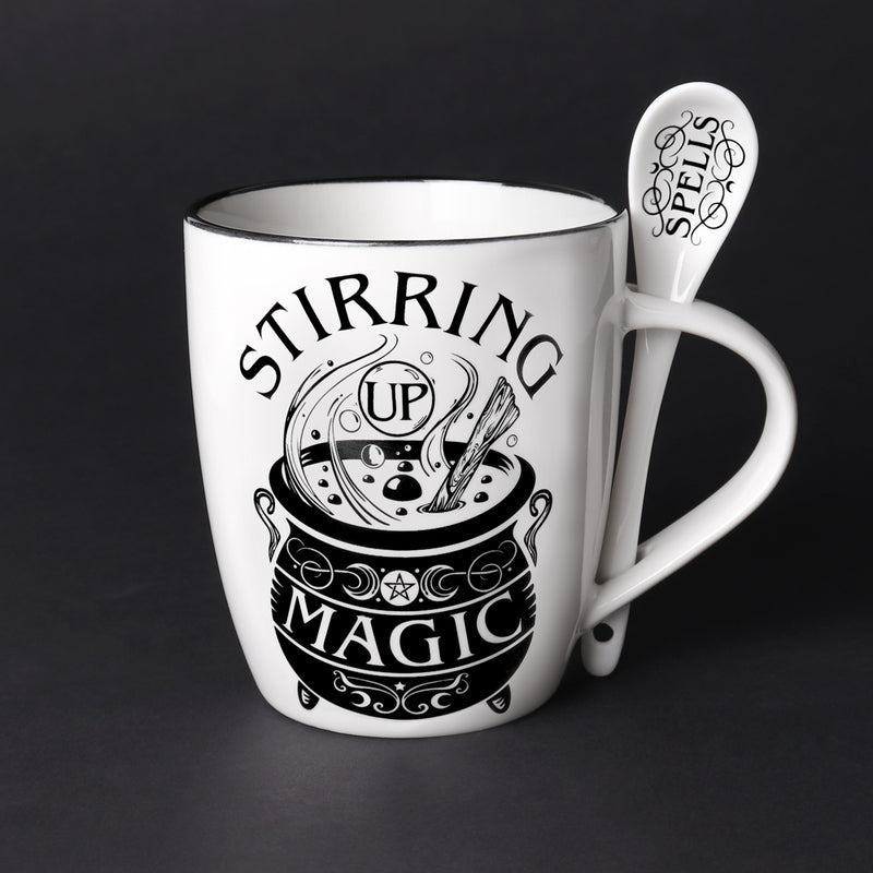 Stirring Up Magic  Mug and Spoon Set