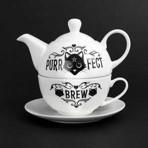 Purrfect Brew Tea For One Gift Set