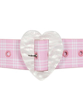 Load image into Gallery viewer, Lola Pink and White Heart Belt
