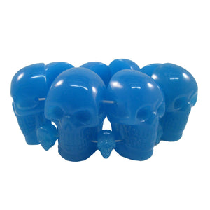 Blue Glow Skull Bracelet