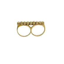 Load image into Gallery viewer, Baby Heads Knuckle Ring Gold Tone
